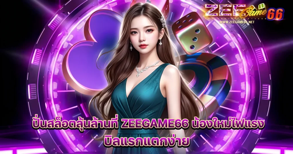 ปั่นสล็อตลุ้นล้านที่ ZEEGAME66 น้องใหม่ไฟแรง บิลแรกแตกง่าย